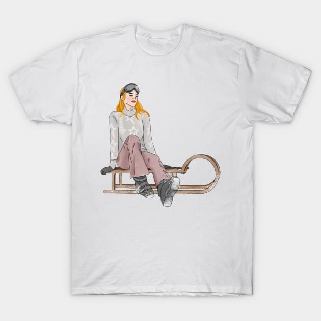 Winter fun T-Shirt by piscoletters